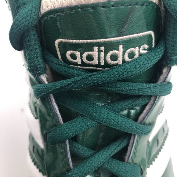 Vintage ADIDAS Pro Model Green Patent Leather Basketball Shoes 2002 US 12M EUC - Picture 8 of 11